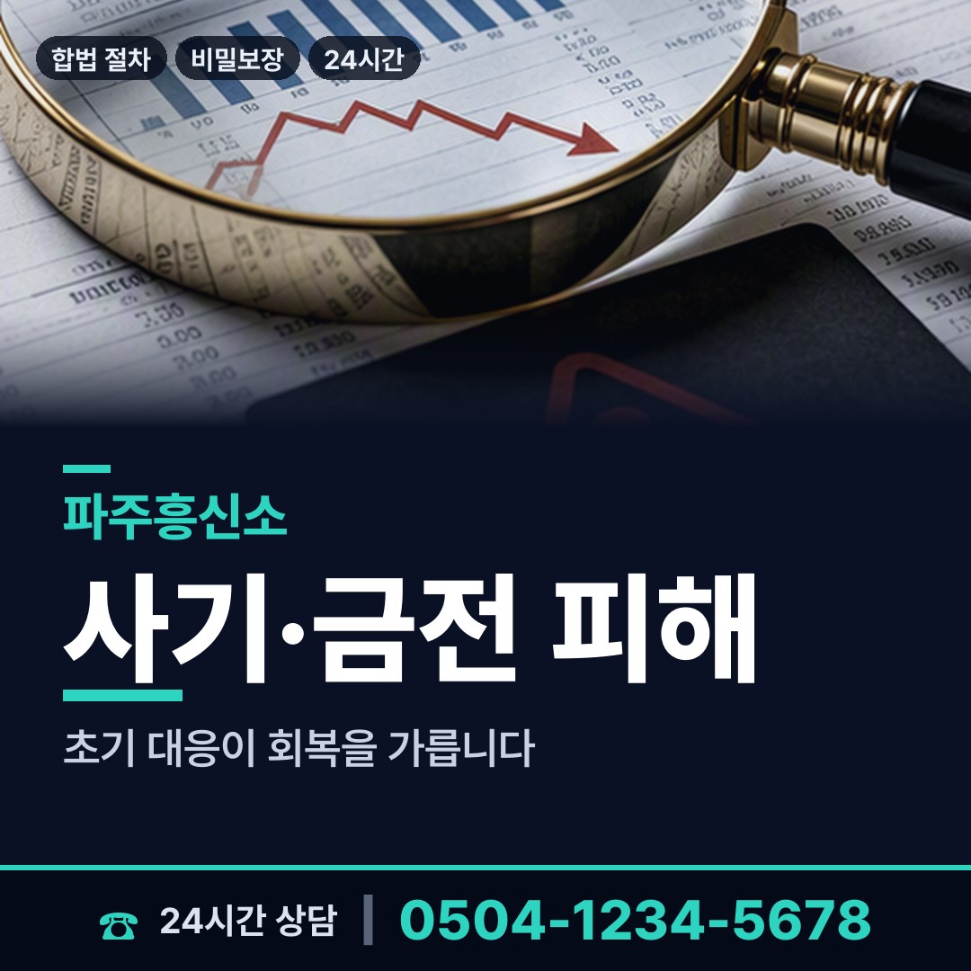파주 파주읍 로맨스스캠 상담 안내